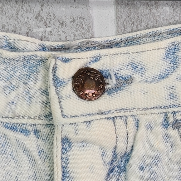 Cap Ferrat Vintage 80's 90's Acid Washed Mom Jean Shorts Jorts Women's Size 7 - Picture 6 of 15